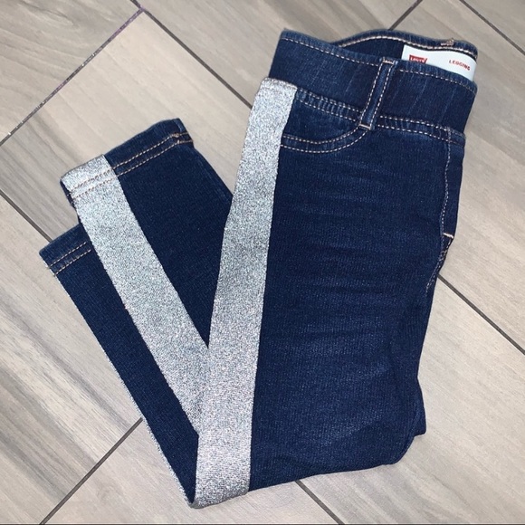 Levi's Other - Levi’s Baby Metallic Stripe Skinny Jeggings 2T